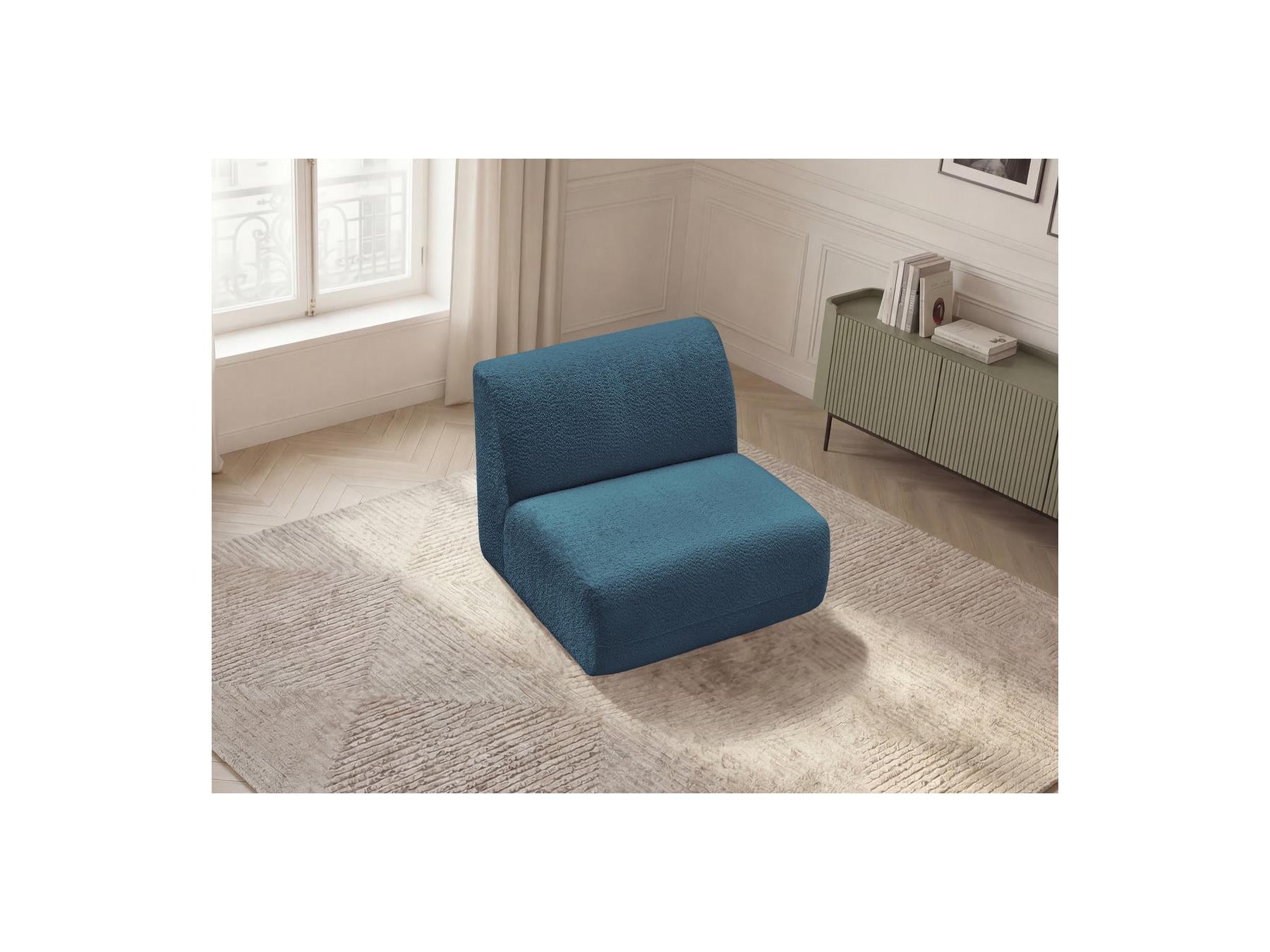 Anda - Chauffeuse 1 Place Sans Accoudoir Pour Canapé Modulable - Tissu Chenille