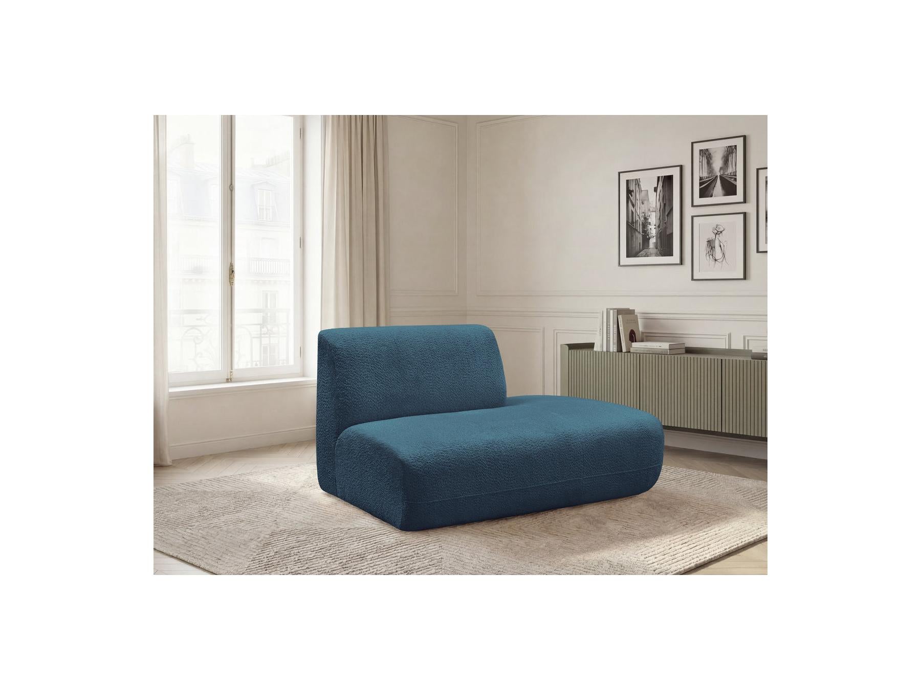 Anda - Chauffeuse Bout De Canapé Pour Canapé Modulable - Tissu Chenille - Angle Droit