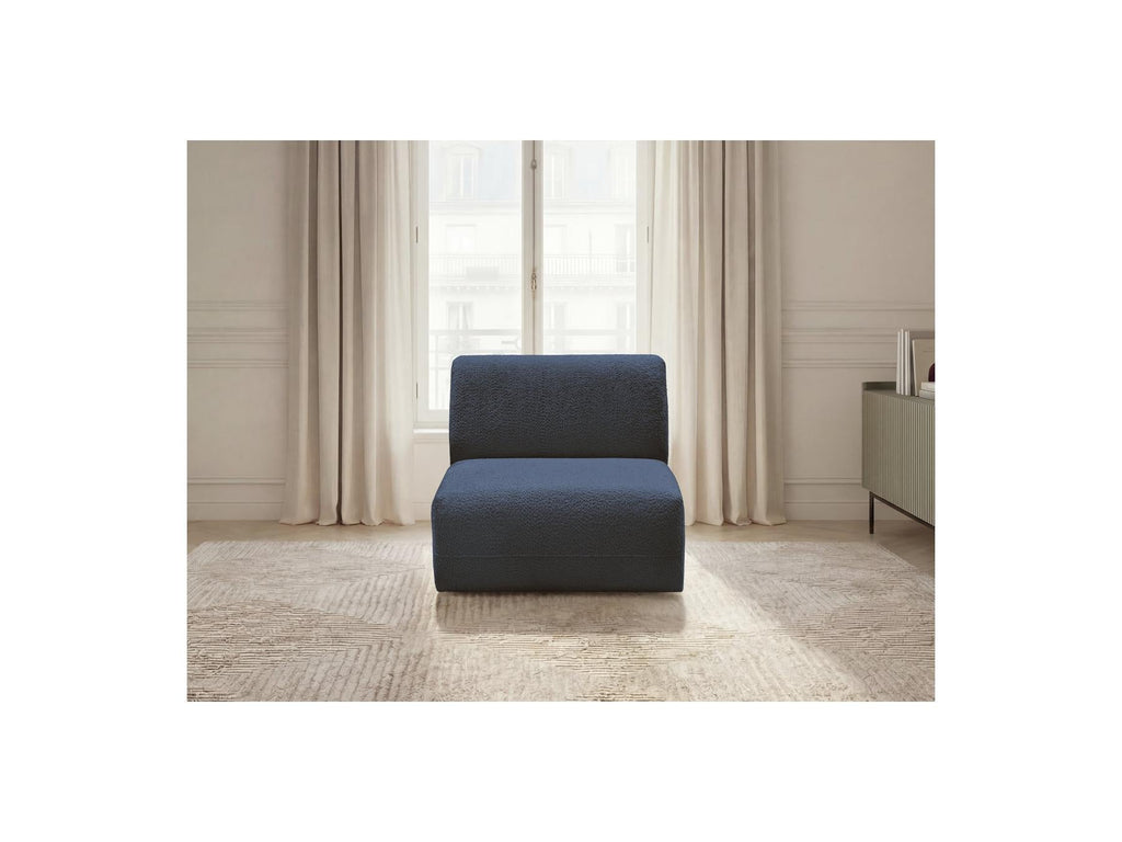 Anda - Chauffeuse 1 Place Sans Accoudoir Pour Canapé Modulable - Tissu Chenille