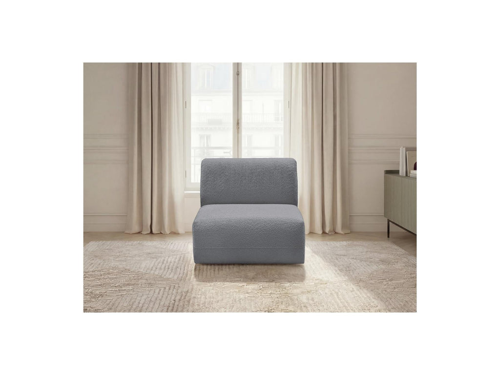 Anda - Chauffeuse 1 Place Sans Accoudoir Pour Canapé Modulable - Tissu Chenille
