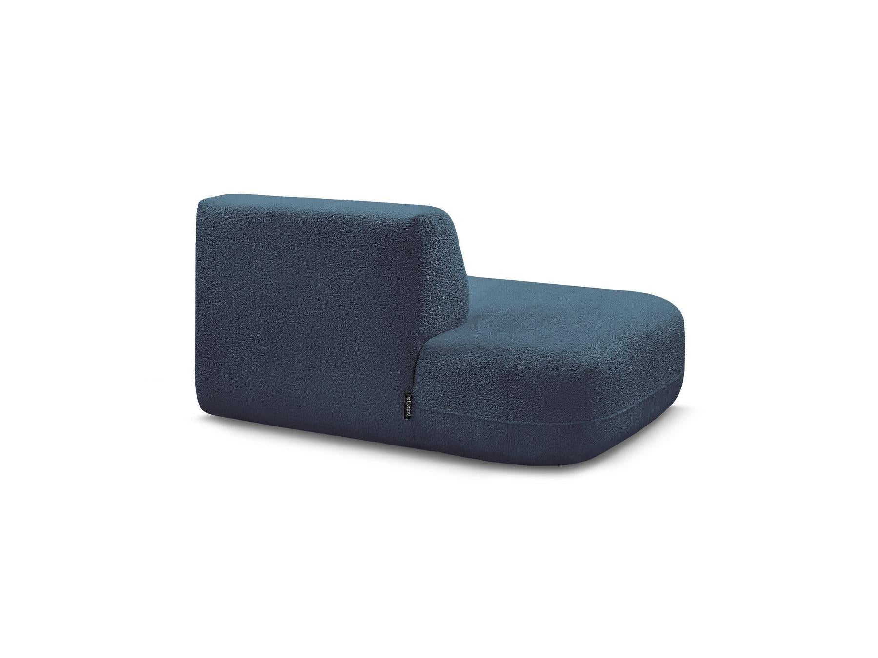 Anda - Chauffeuse Bout De Canapé Pour Canapé Modulable - Tissu Chenille - Angle Gauche