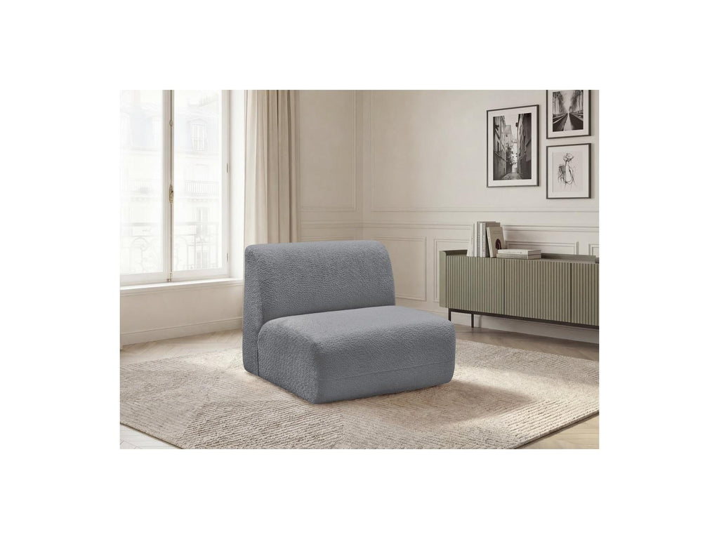 Anda - Chauffeuse 1 Place Sans Accoudoir Pour Canapé Modulable - Tissu Chenille
