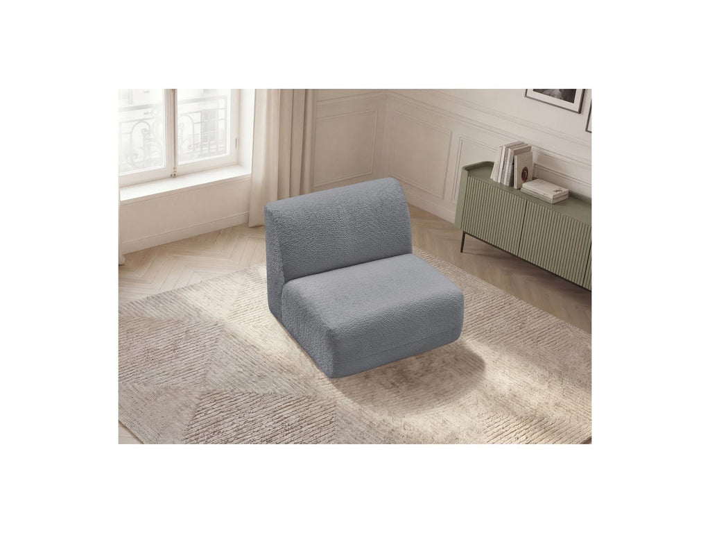 Anda - Chauffeuse 1 Place Sans Accoudoir Pour Canapé Modulable - Tissu Chenille