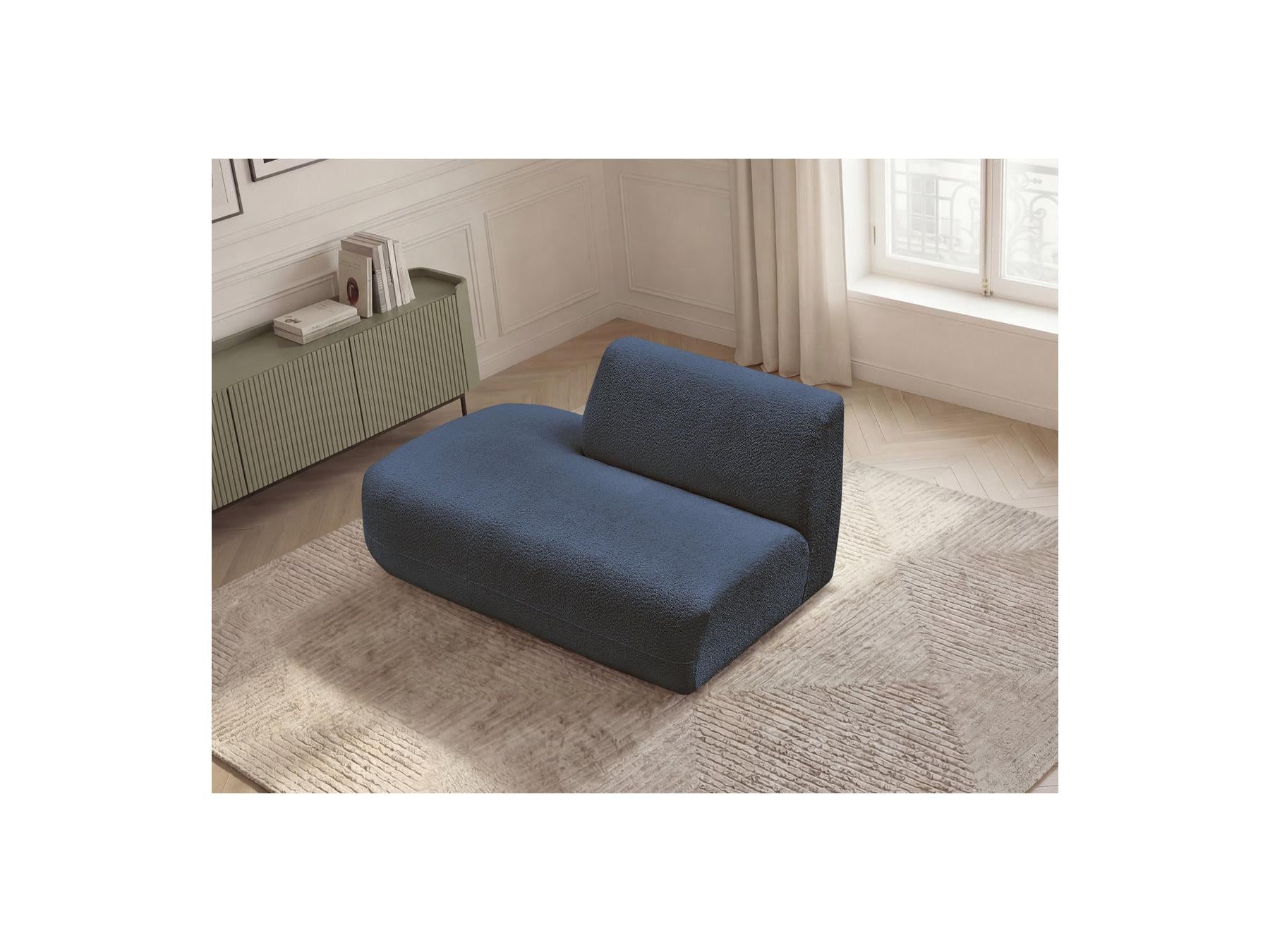 Anda - Chauffeuse Bout De Canapé Pour Canapé Modulable - Tissu Chenille - Angle Gauche