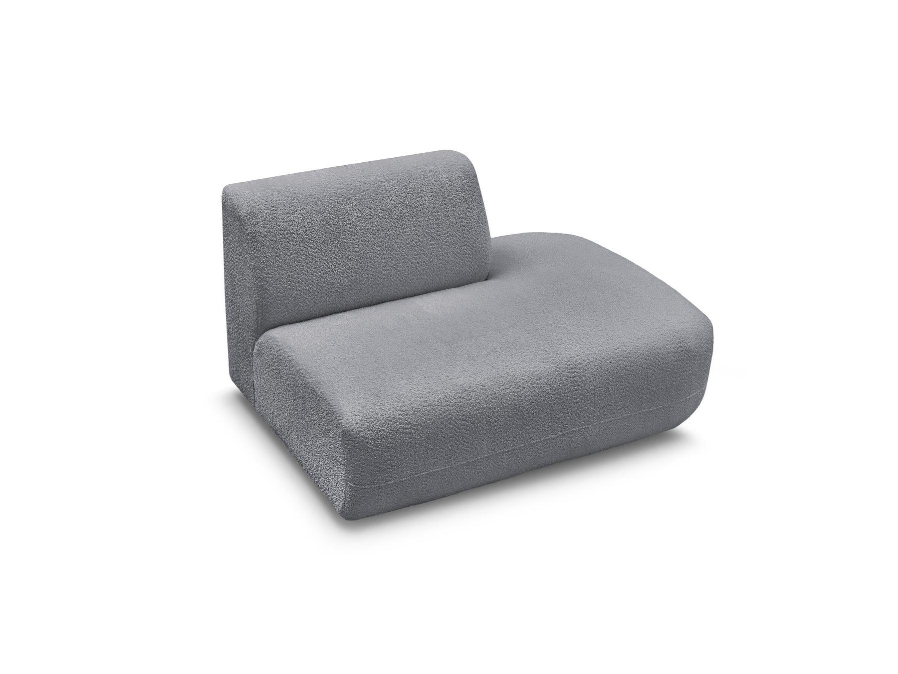 Anda - Chauffeuse Bout De Canapé Pour Canapé Modulable - Tissu Chenille - Angle Droit