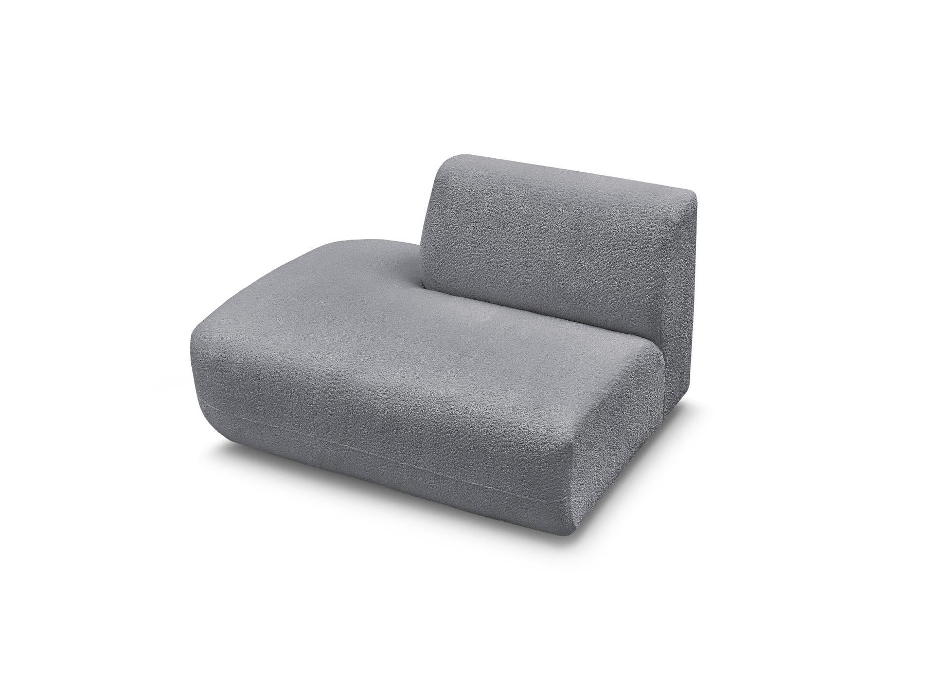 Anda - Chauffeuse Bout De Canapé Pour Canapé Modulable - Tissu Chenille - Angle Gauche