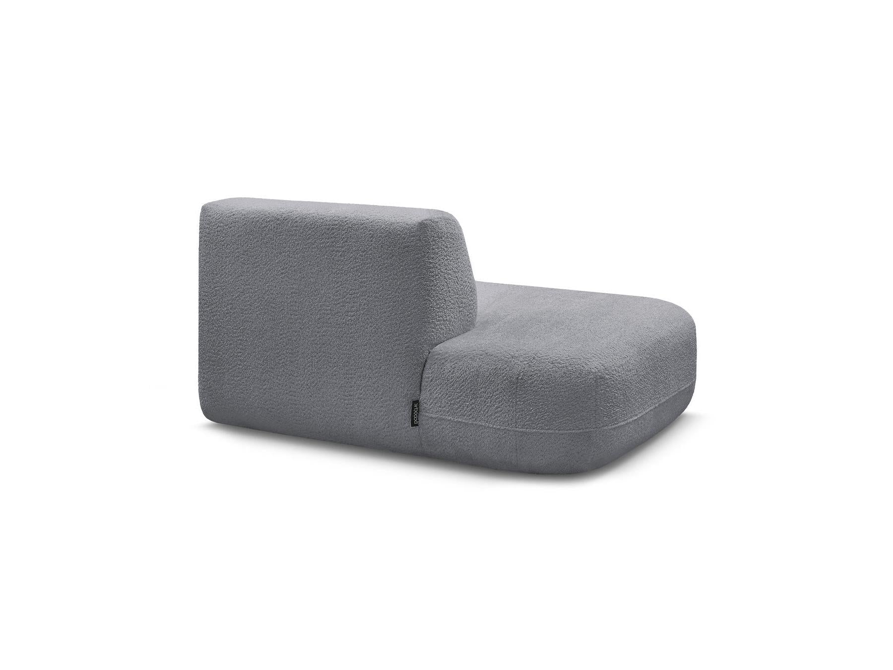 Anda - Chauffeuse Bout De Canapé Pour Canapé Modulable - Tissu Chenille - Angle Gauche