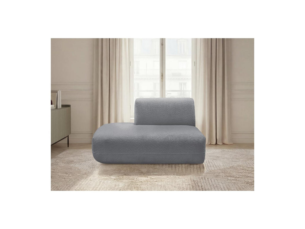 Anda - Chauffeuse Bout De Canapé Pour Canapé Modulable - Tissu Chenille - Angle Gauche