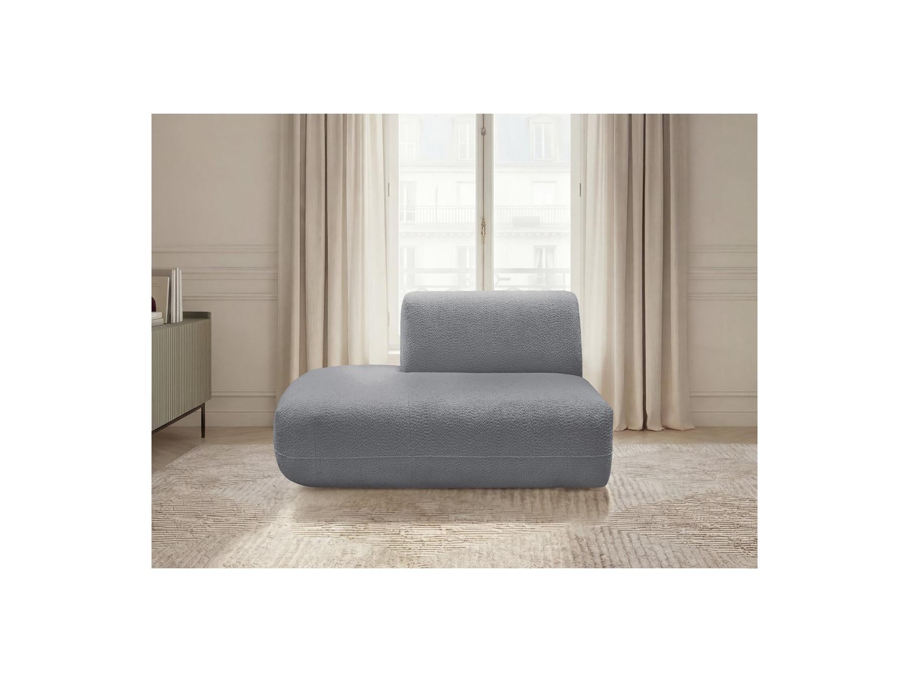 Anda - Chauffeuse Bout De Canapé Pour Canapé Modulable - Tissu Chenille - Angle Gauche