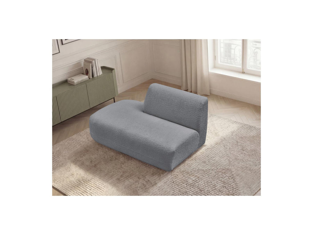 Anda - Chauffeuse Bout De Canapé Pour Canapé Modulable - Tissu Chenille - Angle Gauche