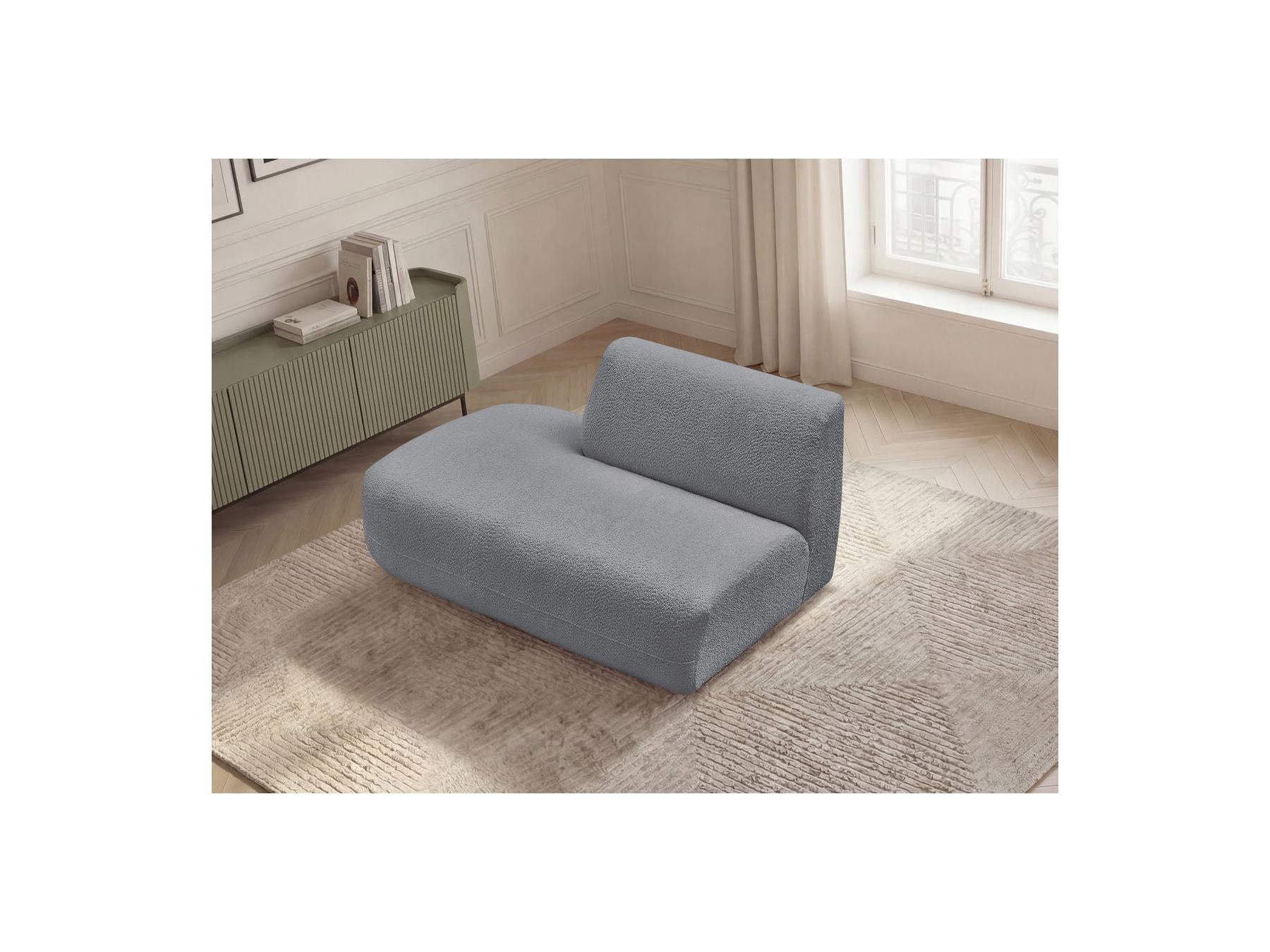 Anda - Chauffeuse Bout De Canapé Pour Canapé Modulable - Tissu Chenille - Angle Gauche