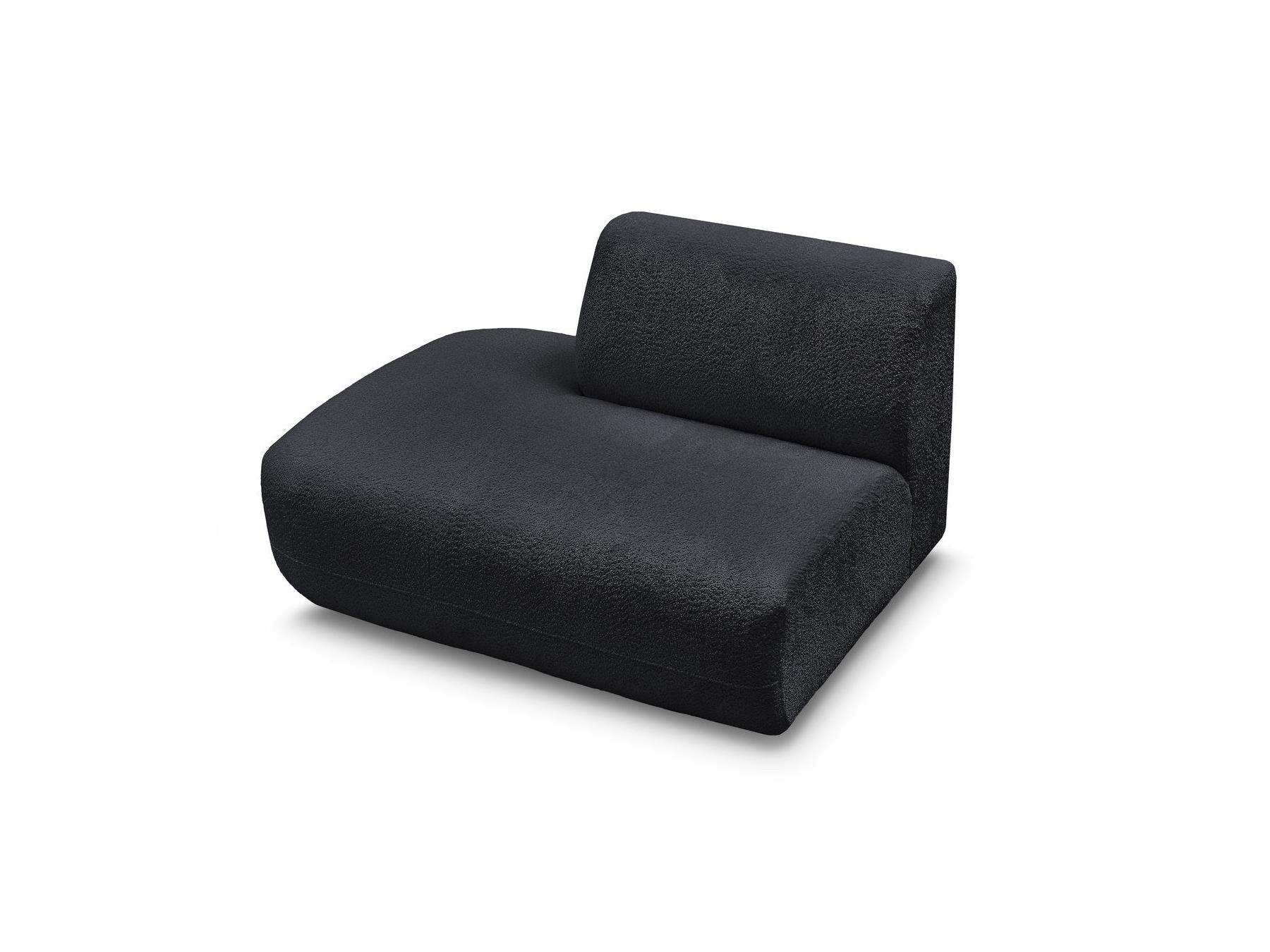 Anda - Chauffeuse Bout De Canapé Pour Canapé Modulable - Tissu Chenille - Angle Gauche