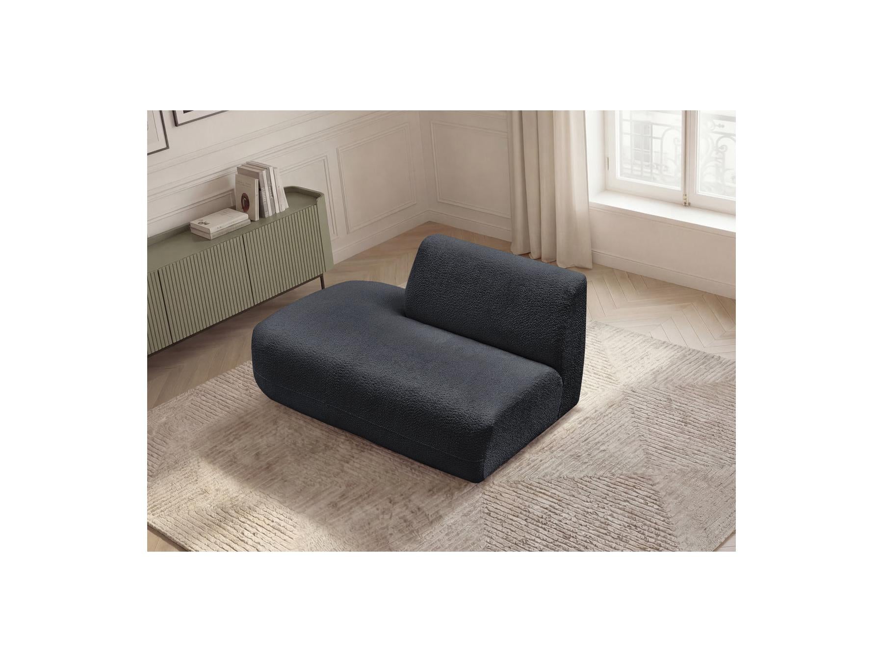 Anda - Chauffeuse Bout De Canapé Pour Canapé Modulable - Tissu Chenille - Angle Gauche