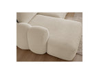 Montaigne - Canapé D'Angle Convertible Coffre - Tissu Bouclette - Angle Gauche
