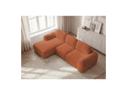 Montaigne - Canapé D'Angle Convertible Coffre - Tissu Bouclette - Angle Gauche