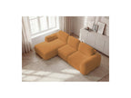 Montaigne - Canapé D'Angle Convertible Coffre - Tissu Bouclette - Angle Gauche