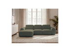 Montaigne - Canapé D'Angle Convertible Coffre - Tissu Bouclette - Angle Gauche