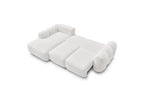 Montaigne - Canapé D'Angle Convertible Coffre - Tissu Bouclette - Angle Gauche