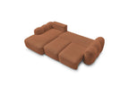 Montaigne - Canapé D'Angle Convertible Coffre - Tissu Bouclette - Angle Gauche