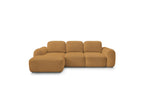 Montaigne - Canapé D'Angle Convertible Coffre - Tissu Bouclette - Angle Gauche