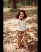 Pantalon Buis Orange/Vert/Marron