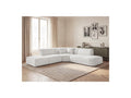 Anda - Canapé D'Angle L Fixe Modulable - Tissu Chenille - Angle Droit