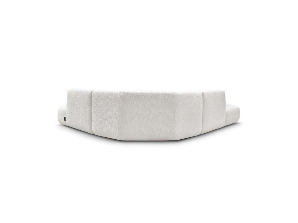 Anda - Canapé D'Angle L Fixe Modulable - Tissu Chenille - Angle Droit