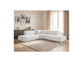 Anda - Canapé D'Angle L Fixe Modulable - Tissu Chenille - Angle Gauche