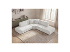 Anda - Canapé D'Angle L Fixe Modulable - Tissu Chenille - Angle Gauche