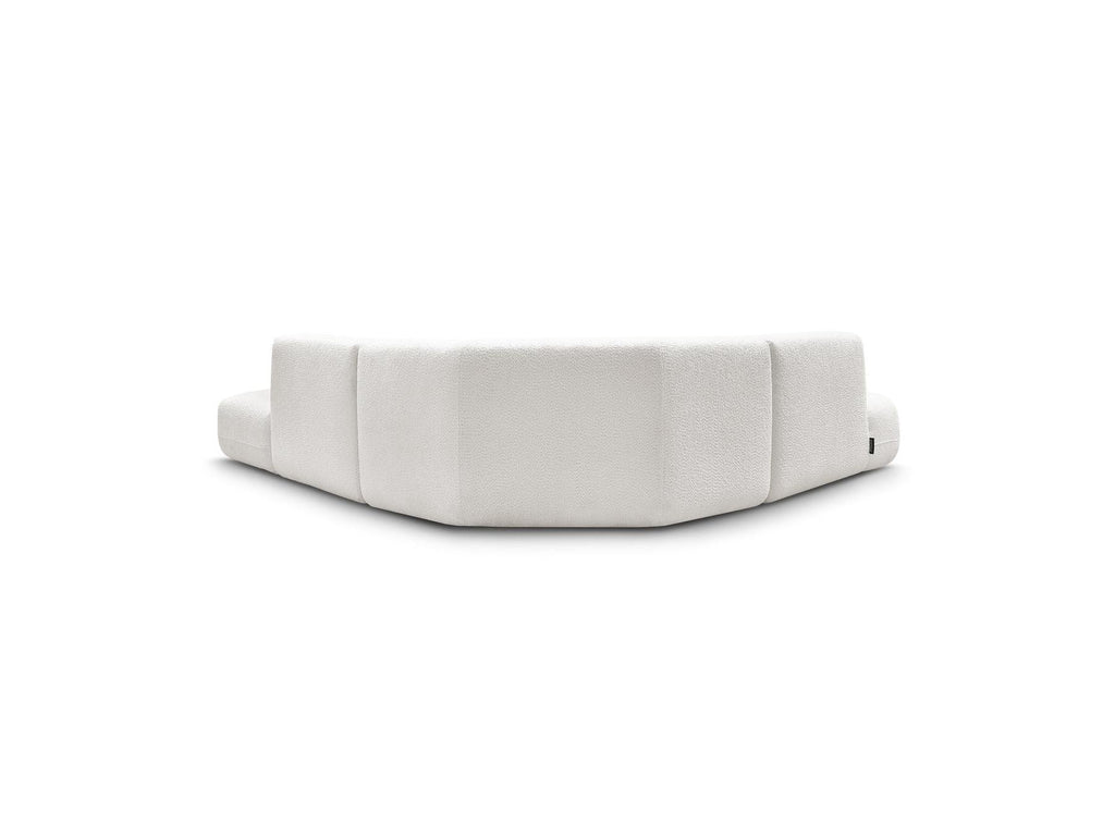 Anda - Canapé D'Angle L Fixe Modulable - Tissu Chenille - Angle Gauche