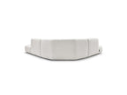 Anda - Canapé D'Angle L Fixe Modulable - Tissu Chenille - Angle Gauche