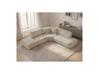 Anda - Canapé D'Angle L Fixe Modulable - Tissu Chenille - Angle Droit