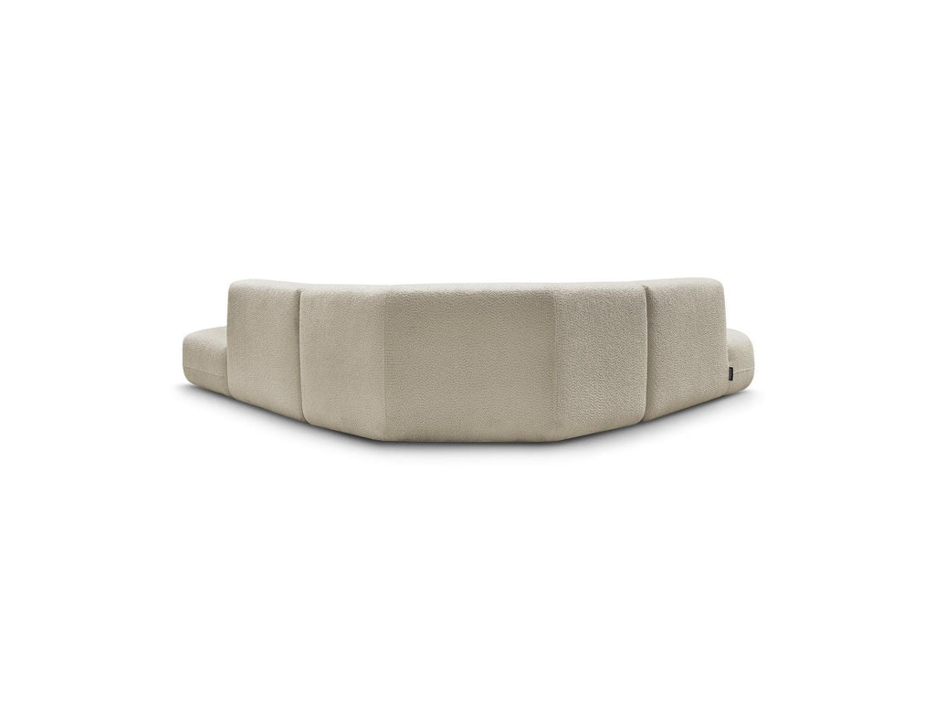 Anda - Canapé D'Angle L Fixe Modulable - Tissu Chenille - Angle Gauche