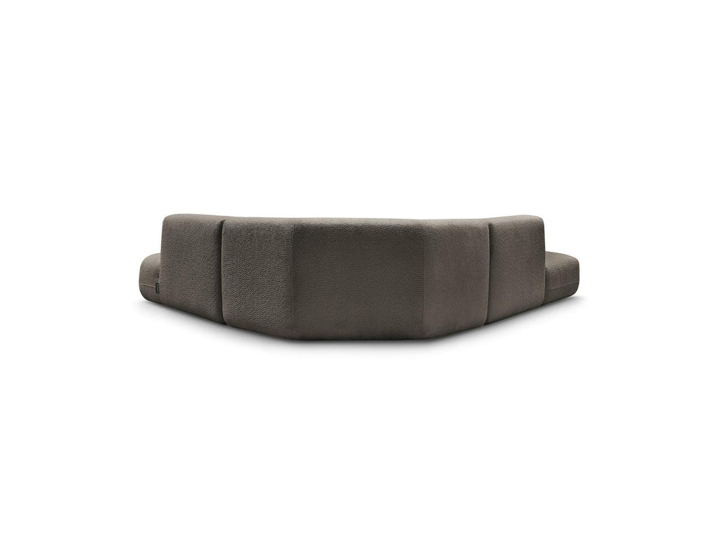 Anda - Canapé D'Angle L Fixe Modulable - Tissu Chenille - Angle Droit