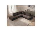 Anda - Canapé D'Angle L Fixe Modulable - Tissu Chenille - Angle Droit