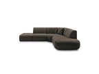 Anda - Canapé D'Angle L Fixe Modulable - Tissu Chenille - Angle Droit