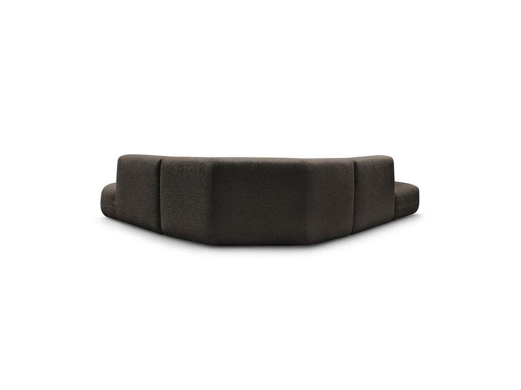 Anda - Canapé D'Angle L Fixe Modulable - Tissu Chenille - Angle Droit