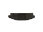 Anda - Canapé D'Angle L Fixe Modulable - Tissu Chenille - Angle Gauche