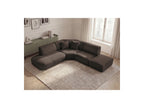 Anda - Canapé D'Angle L Fixe Modulable - Tissu Chenille - Angle Gauche