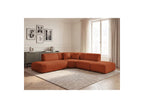 Anda - Canapé D'Angle L Fixe Modulable - Tissu Chenille - Angle Gauche