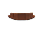 Anda - Canapé D'Angle L Fixe Modulable - Tissu Chenille - Angle Gauche