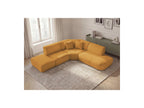 Anda - Canapé D'Angle L Fixe Modulable - Tissu Chenille - Angle Droit