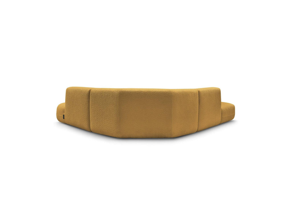 Anda - Canapé D'Angle L Fixe Modulable - Tissu Chenille - Angle Droit