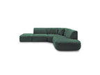 Anda - Canapé D'Angle L Fixe Modulable - Tissu Chenille - Angle Droit