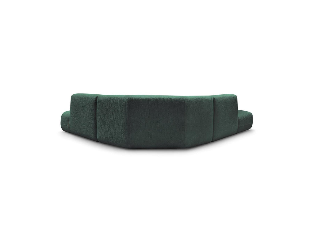 Anda - Canapé D'Angle L Fixe Modulable - Tissu Chenille - Angle Droit