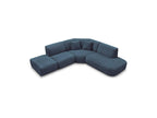 Anda - Canapé D'Angle L Fixe Modulable - Tissu Chenille - Angle Droit
