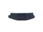 Anda - Canapé D'Angle L Fixe Modulable - Tissu Chenille - Angle Gauche