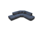 Anda - Canapé D'Angle L Fixe Modulable - Tissu Chenille - Angle Droit