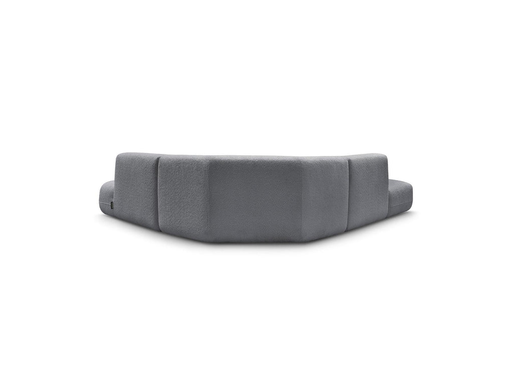 Anda - Canapé D'Angle L Fixe Modulable - Tissu Chenille - Angle Droit