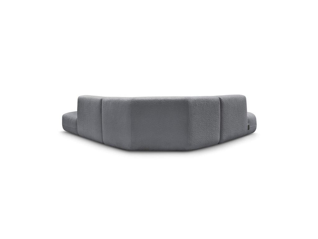 Anda - Canapé D'Angle L Fixe Modulable - Tissu Chenille - Angle Gauche
